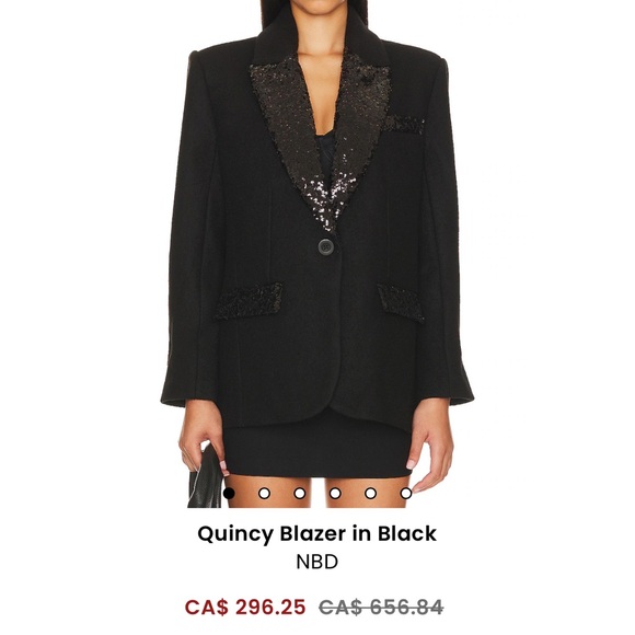 NBD Quincy Blazer in Black - Picture 1 of 1